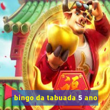 bingo da tabuada 5 ano